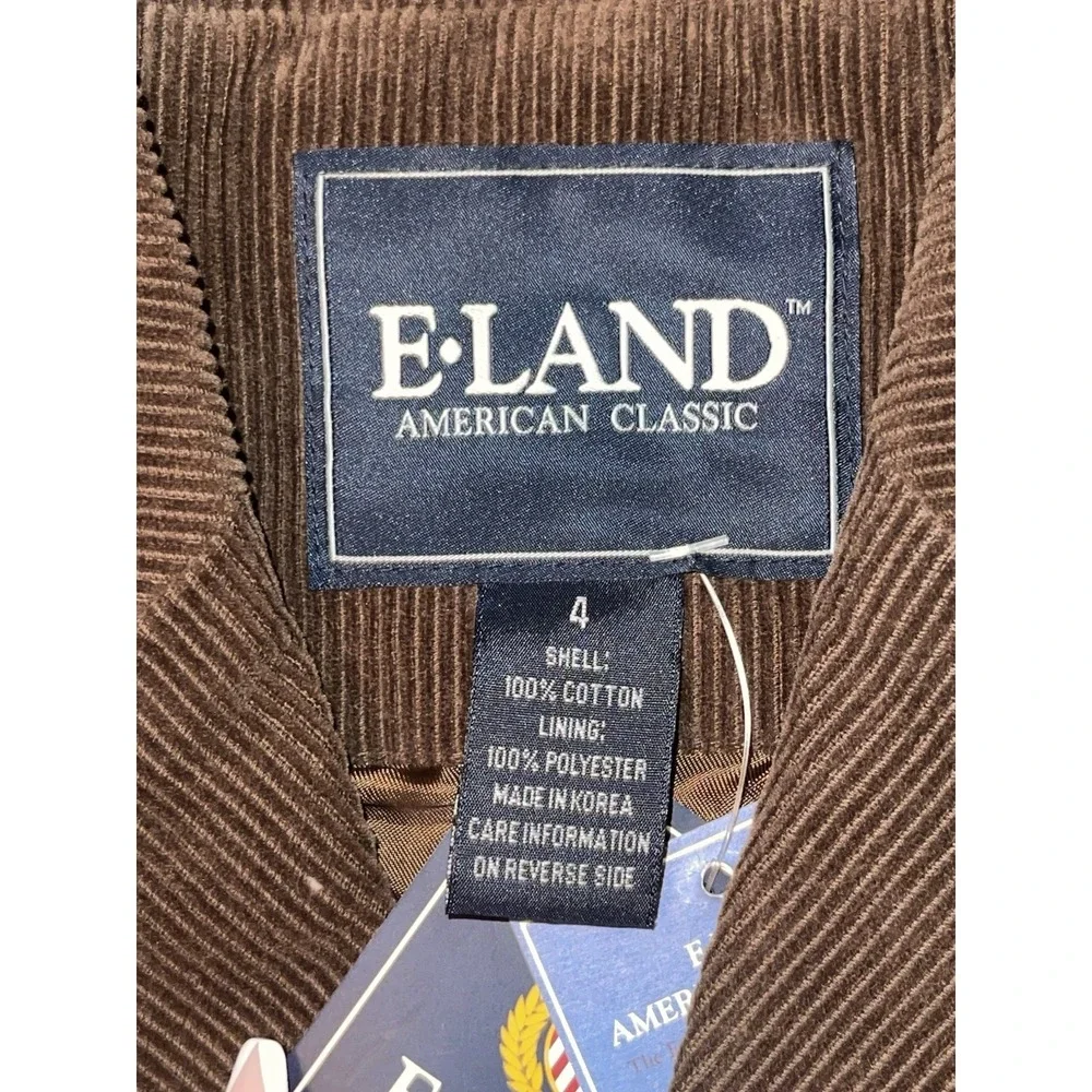 Vintage E-Land American Classic Boys Corduroy Blazer‎ Size 4